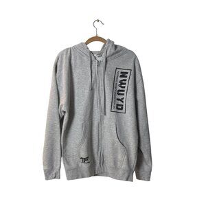 NWUYD Gray Zip-Up Hoodie L By TigerFitness
